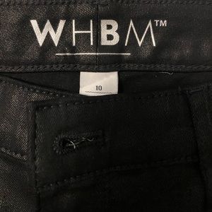 WHBM, COATED JEANS